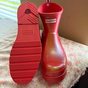 Hunter short rain boots